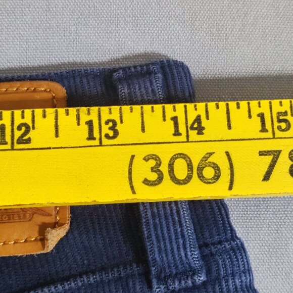 Levi's corduroy pants women's sz W28/L26 purplish blue wedgie straight white tab - Picture 13 of 16